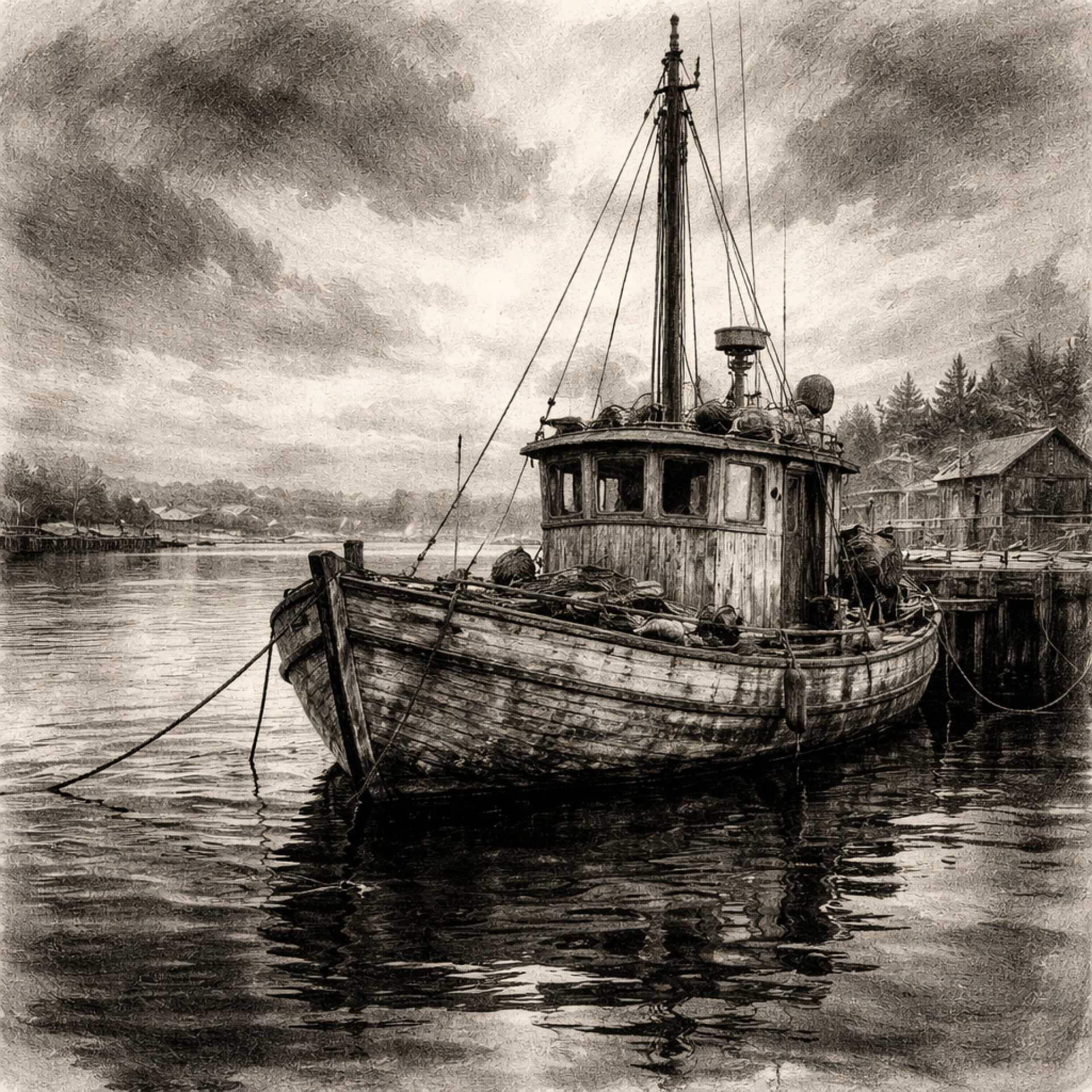 Fiskebåt i Langesund